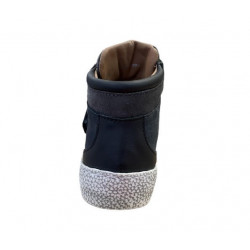 GRUNLAND JUNIOR SNEAKER BAMBINO IN PELLE tado po 2300 BLU MULTI