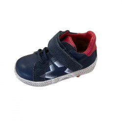 GRUNLAND JUNIOR SNEAKER IN PELLE NOON pp0434 BLU