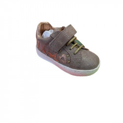 GRUNLAND JUNIOR SNEAKER IN PELLE NOON pp0430 ROSA CIPRIA