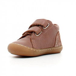 GRUNLAND JUNIOR SCARPA BAMBINA CON STRAPPI IN PELLE spic pp0082 ROSA ANTICO