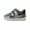 GRUNLAND JUNIOR SNEAKER BAMBINA IN PELLE noon pp0038 ANTRACITE